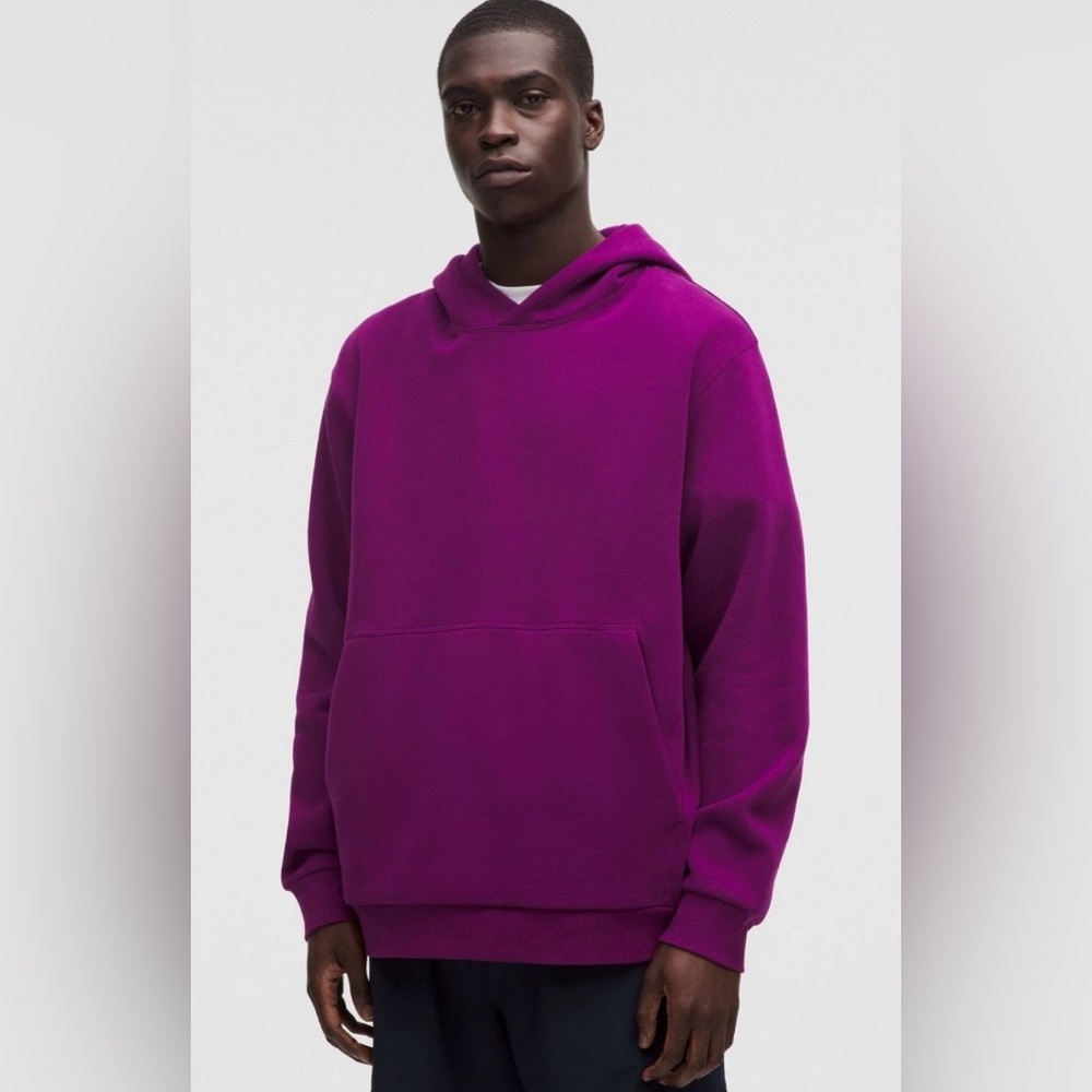 Lululemon NWT Men’s Steady State Hoodie Fleece Pullover Purple Code CHLR Size S